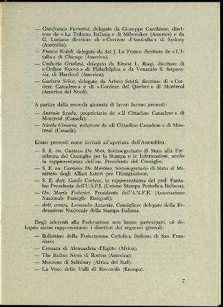 L'Assemblea generale della Federazione della stampa italiana all'estero a Roma dell'8-11 gennaio 1958