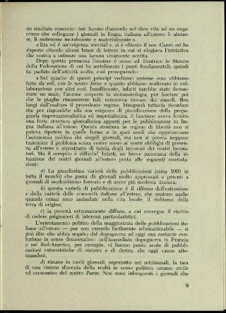L'Assemblea generale della Federazione della stampa italiana all'estero a Roma dell'8-11 gennaio 1958