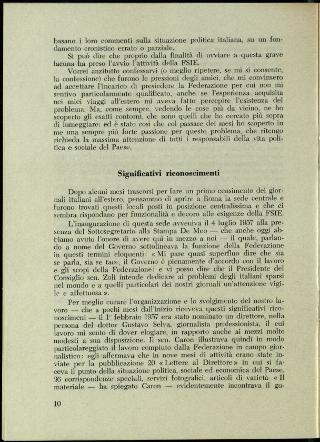 L'Assemblea generale della Federazione della stampa italiana all'estero a Roma dell'8-11 gennaio 1958