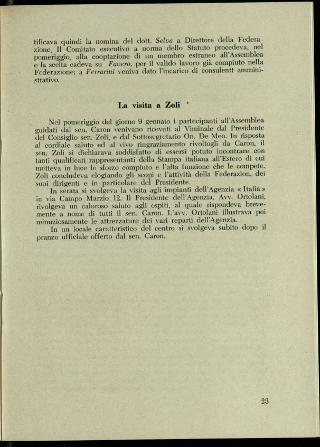 L'Assemblea generale della Federazione della stampa italiana all'estero a Roma dell'8-11 gennaio 1958