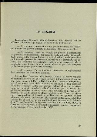 L'Assemblea generale della Federazione della stampa italiana all'estero a Roma dell'8-11 gennaio 1958