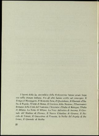 L'Assemblea generale della Federazione della stampa italiana all'estero a Roma dell'8-11 gennaio 1958