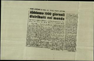 L'Assemblea generale della Federazione della stampa italiana all'estero a Roma dell'8-11 gennaio 1958