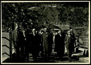 Giovanni Gronchi visita la diga sul Medio Flumendosa
