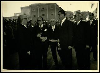 Giovanni Gronchi visita la diga sul Medio Flumendosa