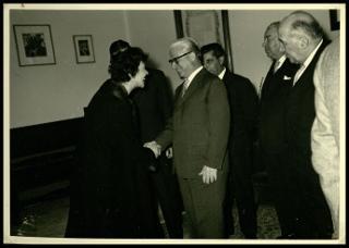 Giovanni Gronchi visita la diga sul Medio Flumendosa