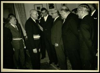 Giovanni Gronchi visita la diga sul Medio Flumendosa