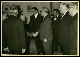 Giovanni Gronchi visita la diga sul Medio Flumendosa