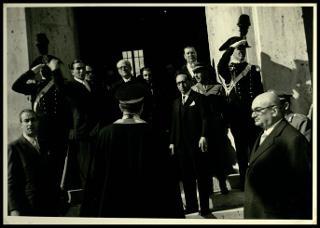 Giovanni Gronchi visita la diga sul Medio Flumendosa