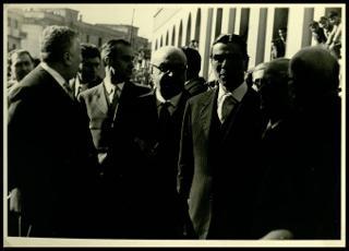 Giovanni Gronchi visita la diga sul Medio Flumendosa