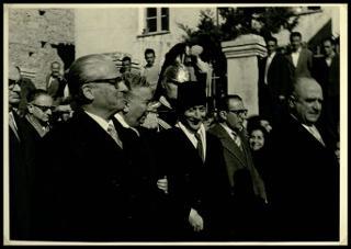 Giovanni Gronchi visita la diga sul Medio Flumendosa