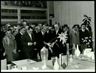Giovanni Gronchi inaugura la XXII edizione della Mostra internazionale dell'artigianato a Firenze