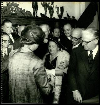 Giovanni Gronchi visita San Paolo del Brasile