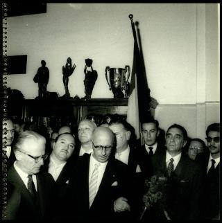 Giovanni Gronchi visita San Paolo del Brasile