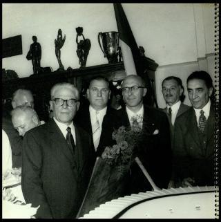 Giovanni Gronchi visita San Paolo del Brasile