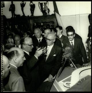 Giovanni Gronchi visita San Paolo del Brasile