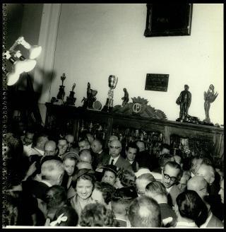 Giovanni Gronchi visita San Paolo del Brasile