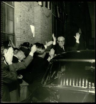 Giovanni Gronchi visita San Paolo del Brasile