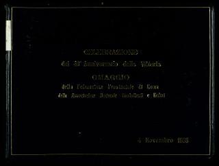 Giovanni Gronchi partecipa alle celebrazioni del 40° anniversario della Vittoria a Roma