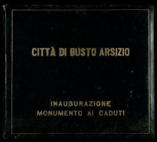 Giovanni Gronchi inaugura il monumento ai caduti a Busto Arsizio