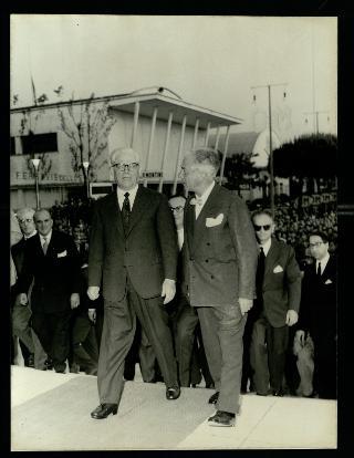 Giovanni Gronchi alla cerimonia inaugurale della 37^ Fiera internazionale di Padova