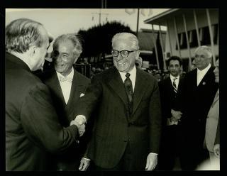 Giovanni Gronchi alla cerimonia inaugurale della 37^ Fiera internazionale di Padova