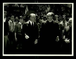 Giovanni Gronchi visita a Roma il Collegio San Gabriele