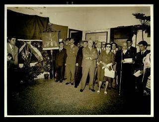 Giovanni Gronchi visita a Roma il Collegio San Gabriele
