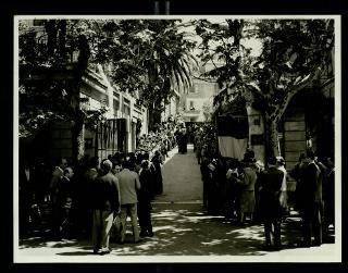Giovanni Gronchi visita a Roma il Collegio San Gabriele