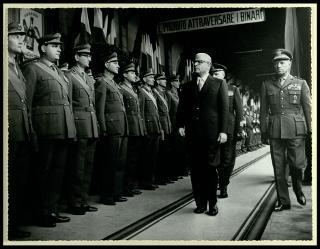 Giovanni Gronchi visita la città di Cremona
