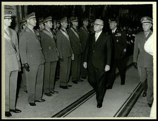 Giovanni Gronchi visita la città di Cremona