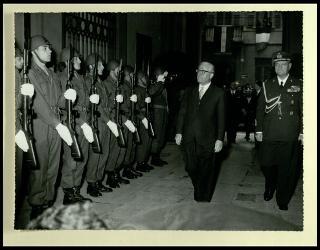 Giovanni Gronchi visita la città di Cremona