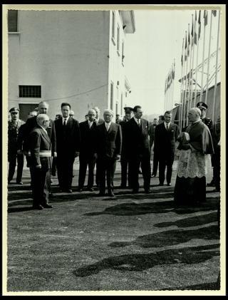 Giovanni Gronchi visita la città di Cremona