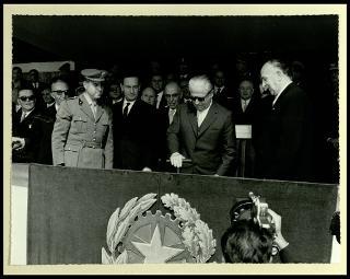 Giovanni Gronchi visita la città di Cremona