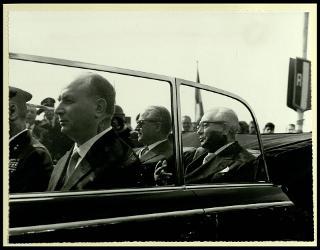 Giovanni Gronchi visita la città di Cremona