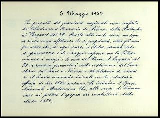 Diario del Sodalizio nazionale "Ragazzi del 99"