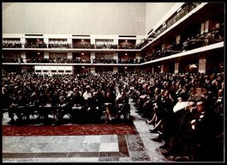 L'inaugurazione della X Conferenza internazionale di servizio sociale a Roma l'8 gennaio 1961