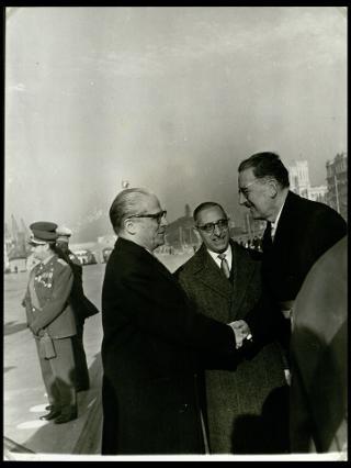 Giovanni Gronchi visita Cagliari