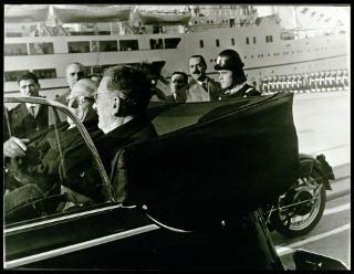 Giovanni Gronchi visita Cagliari