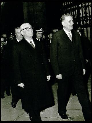 Giovanni Gronchi visita Cagliari