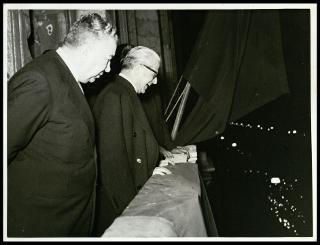 Giovanni Gronchi visita Cagliari