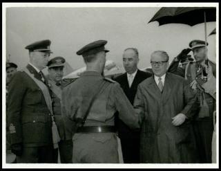Il Presidente della Repubblica Giovanni Gronchi visita Ghedi