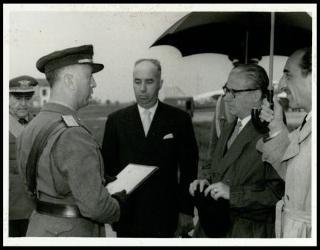 Il Presidente della Repubblica Giovanni Gronchi visita Ghedi