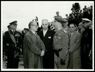 Il Presidente della Repubblica Giovanni Gronchi visita Ghedi