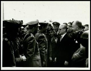 Il Presidente della Repubblica Giovanni Gronchi visita Ghedi