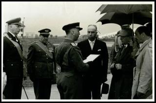 Il Presidente della Repubblica Giovanni Gronchi visita Ghedi