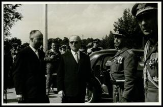 Il Presidente della Repubblica Giovanni Gronchi visita Ghedi