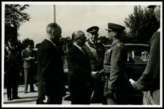 Il Presidente della Repubblica Giovanni Gronchi visita Ghedi
