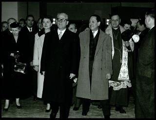 Il Presidente della Repubblica Giovanni Gronchi visita Milano