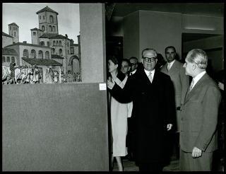 Il Presidente della Repubblica Giovanni Gronchi visita Milano
